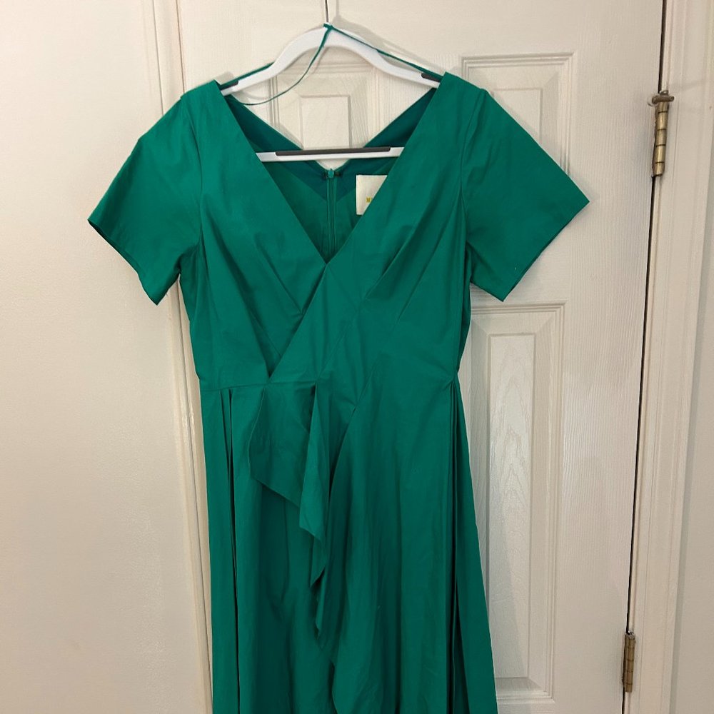 Green Anthropologie dress